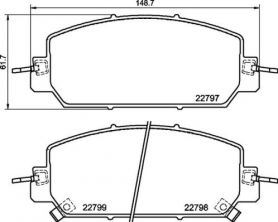 Brembo P 28 098 - Brzdové platničky -