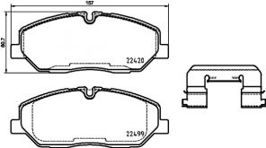 Brembo P 30 084 - Brzdové platničky -