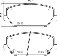 Brembo P 30 102 - Brzdové platničky -