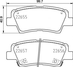 Brembo P 30 103 - Brzdové platničky -