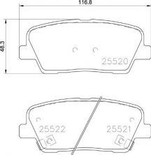 Brembo P 30 104 - Brzdové platničky -