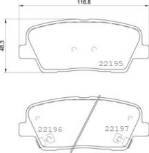 Brembo P 30 105 - Brzdové platničky -