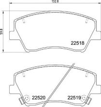 Brembo P 30 107 - Brzdové platničky -