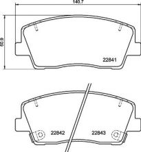 Brembo P 30 108 - Brzdové platničky -