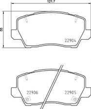 Brembo P 30 114 - Brzdové platničky -