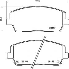 Brembo P 30 116 - Brzdové platničky -