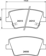 Brembo P 30 117 - Brzdové platničky -
