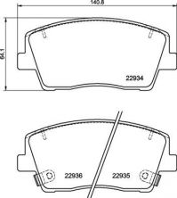 Brembo P 30 119 - Brzdové platničky -