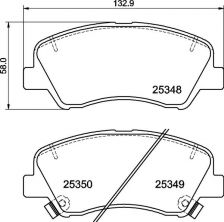 Brembo P 30 122 - Brzdové platničky -