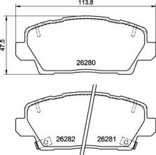Brembo P 30 125 - Brzdové platničky -