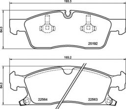 Brembo P 37 027 - Brzdové platničky -