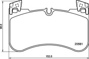 Brembo P 44 029 - Brzdové platničky -