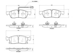 Brembo P 48 001 - Brzdové platničky -