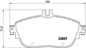 Brembo P 50 093X - Brzdové platničky -