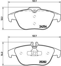 Brembo P 50 104 - Brzdové platničky -