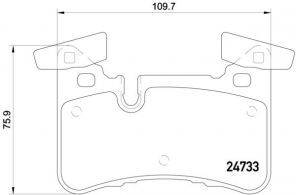 Brembo P 50 110 - Brzdové platničky -