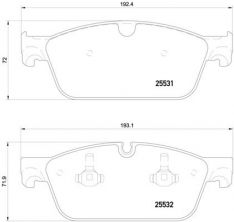 Brembo P 50 112 - Brzdové platničky -