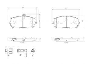 Brembo P 50 152 - Brzdové platničky -