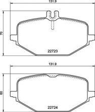 Brembo P 50 161 - Brzdové platničky -