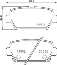 Brembo P 54 062 - Brzdové platničky -