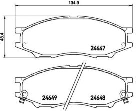 Brembo P 56 083 - Brzdové platničky -