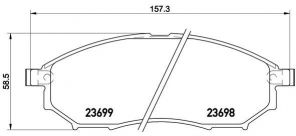 Brembo P 56 094 - Brzdové platničky -
