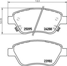 Brembo P 59 081 - Brzdové platničky -