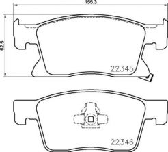 Brembo P 59 091 - Brzdové platničky -