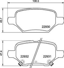 Brembo P 59 099 - Brzdové platničky -
