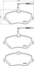 Brembo P 61 119 - Brzdové platničky -