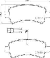 Brembo P 61 130 - Brzdové platničky -