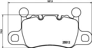 Brembo P 65 038 - Brzdové platničky -
