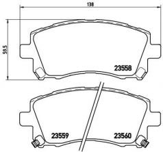 Brembo P 78 010X - Brzdové platničky -