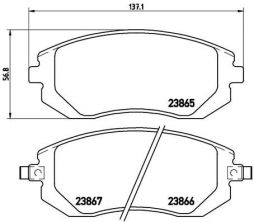 Brembo P 78 013X - Brzdové platničky -