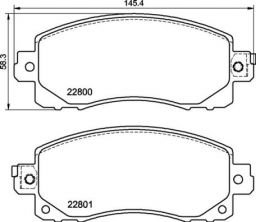 Brembo P 78 028 - Brzdové platničky -