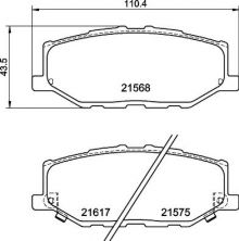 Brembo P 79 040 - Brzdové platničky -