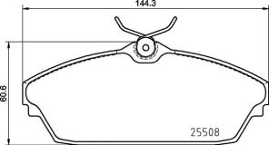 Brembo P 82 003 - Brzdové platničky -