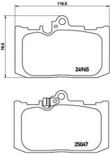 Brembo P 83 131 - Brzdové platničky -