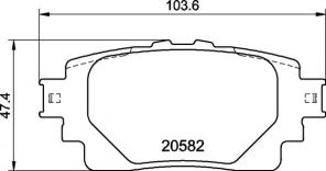 Brembo P 83 174 - Brzdové platničky -