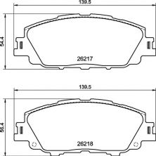 Brembo P 83 175 - Brzdové platničky -