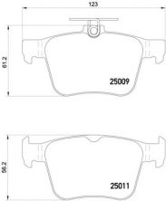 Brembo P 85 124 - Brzdové platničky -