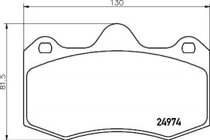 Brembo P 85 134 - Brzdové platničky -