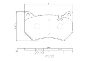 Brembo P 85 177 - Brzdové platničky -