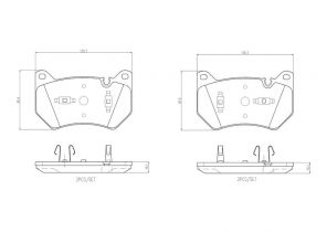 Brembo P 85 181 - Brzdové platničky -