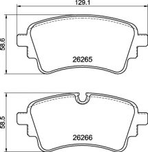 Brembo P 85 185 - Brzdové platničky -