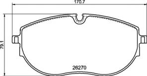 Brembo P 85 188 - Brzdové platničky -