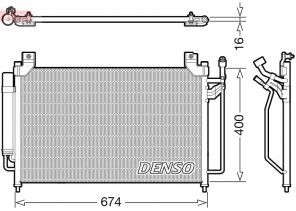 Denso DCN44013 - Kondenzátor