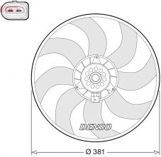 Denso DER02006 - Ventilátor motora
