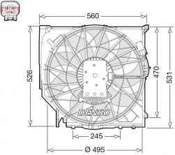 Denso DER05008 - Ventilátor motora