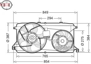 Denso DER10009 - Ventilátor motora